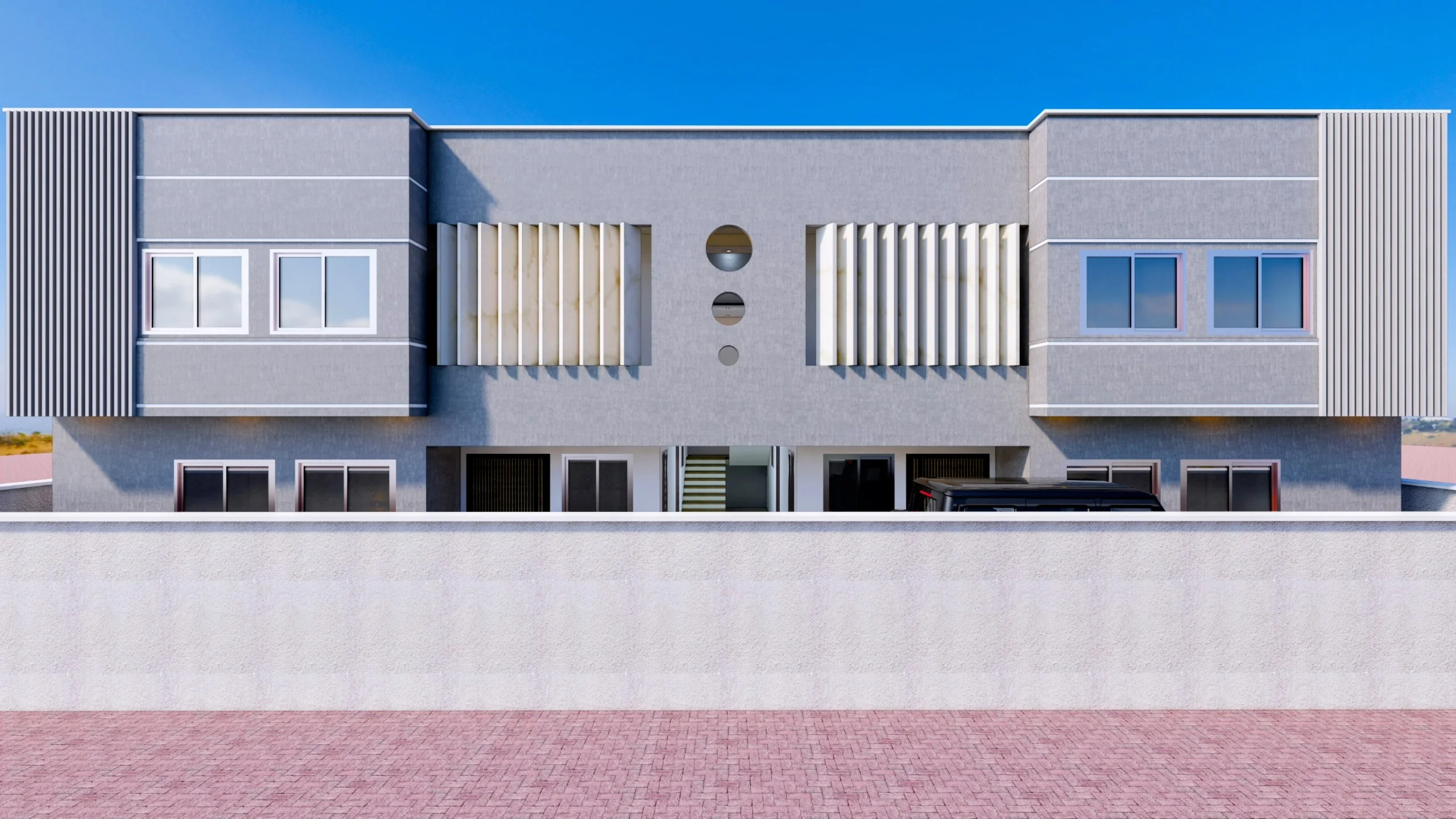 Full front facade