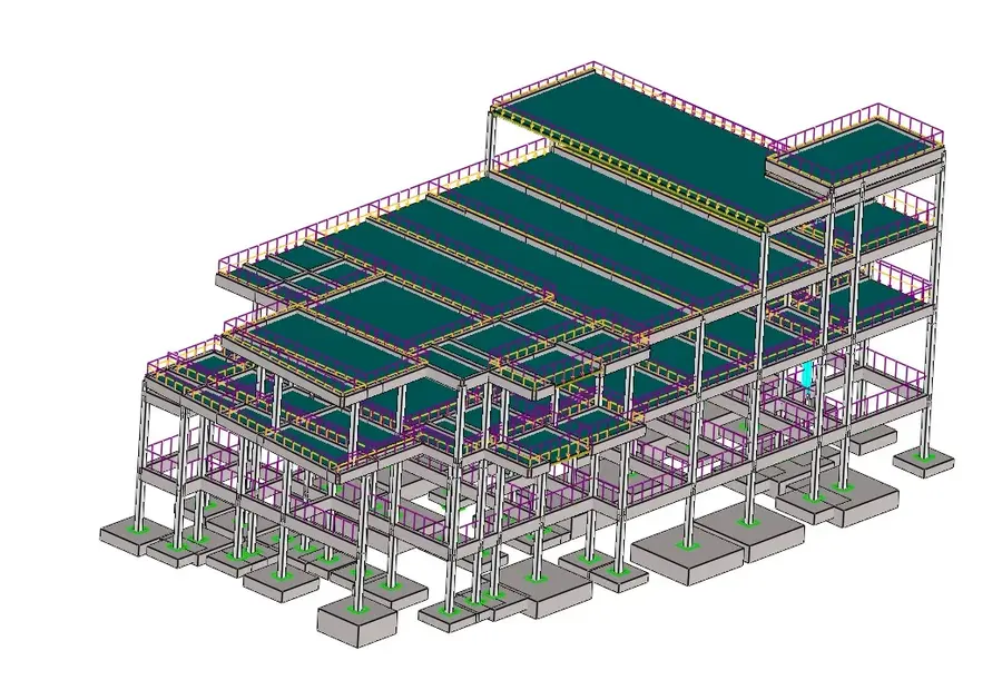 Structural engineering – 3D modeling, Robot Structural Analysis – Deograce BTP