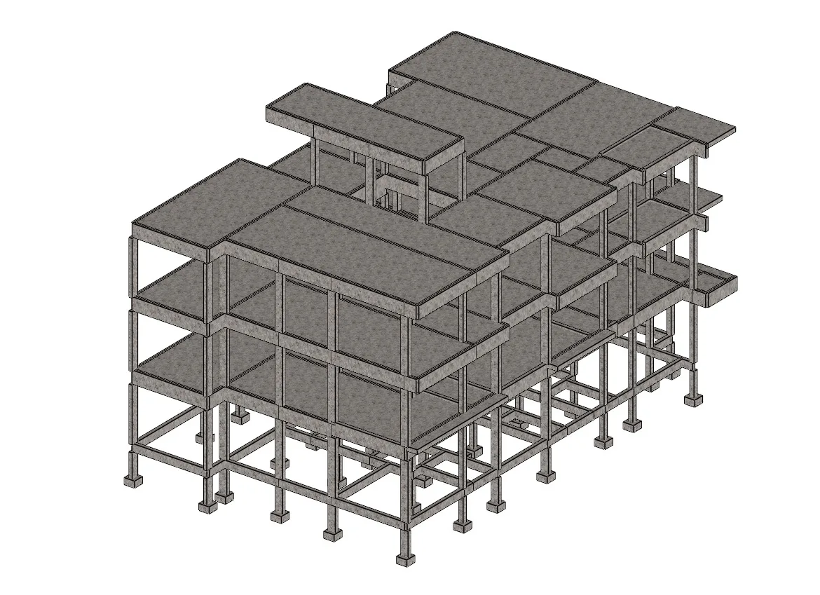Reinforced concrete frame G+2